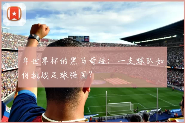 年世界杯的黑马奇迹:一支球队如何挑战足球强国?